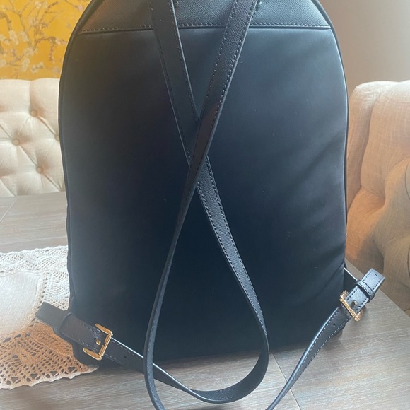 Micheal Kors Black Nylon and Leather Backpack. main image 6
